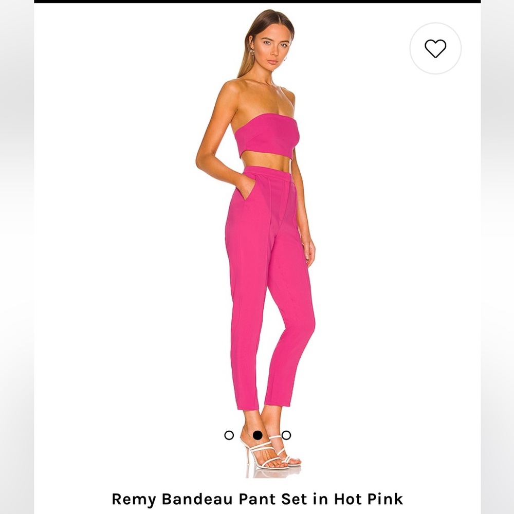 Remy Bandeau Pant Set in Hot Pink